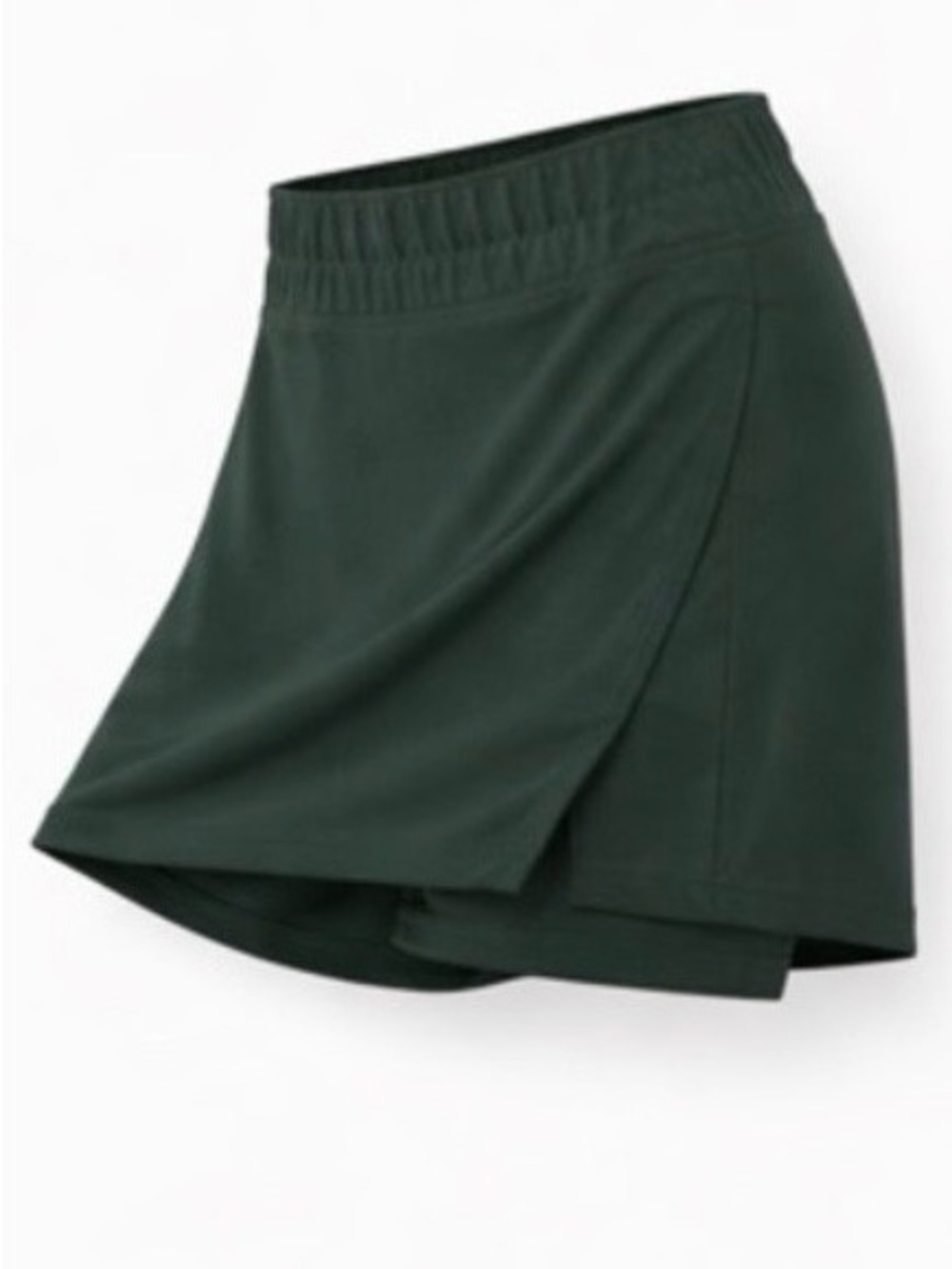Skort Athletic Skirt Shorts Soft Athleisure Golf Tennis Pickleball Stretch Green